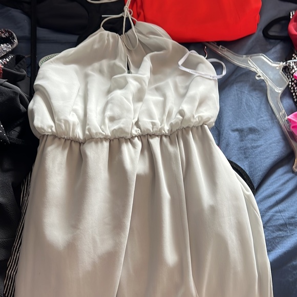 Style 307 stop bridesmaid dress in light green. - Picture 3 of 3